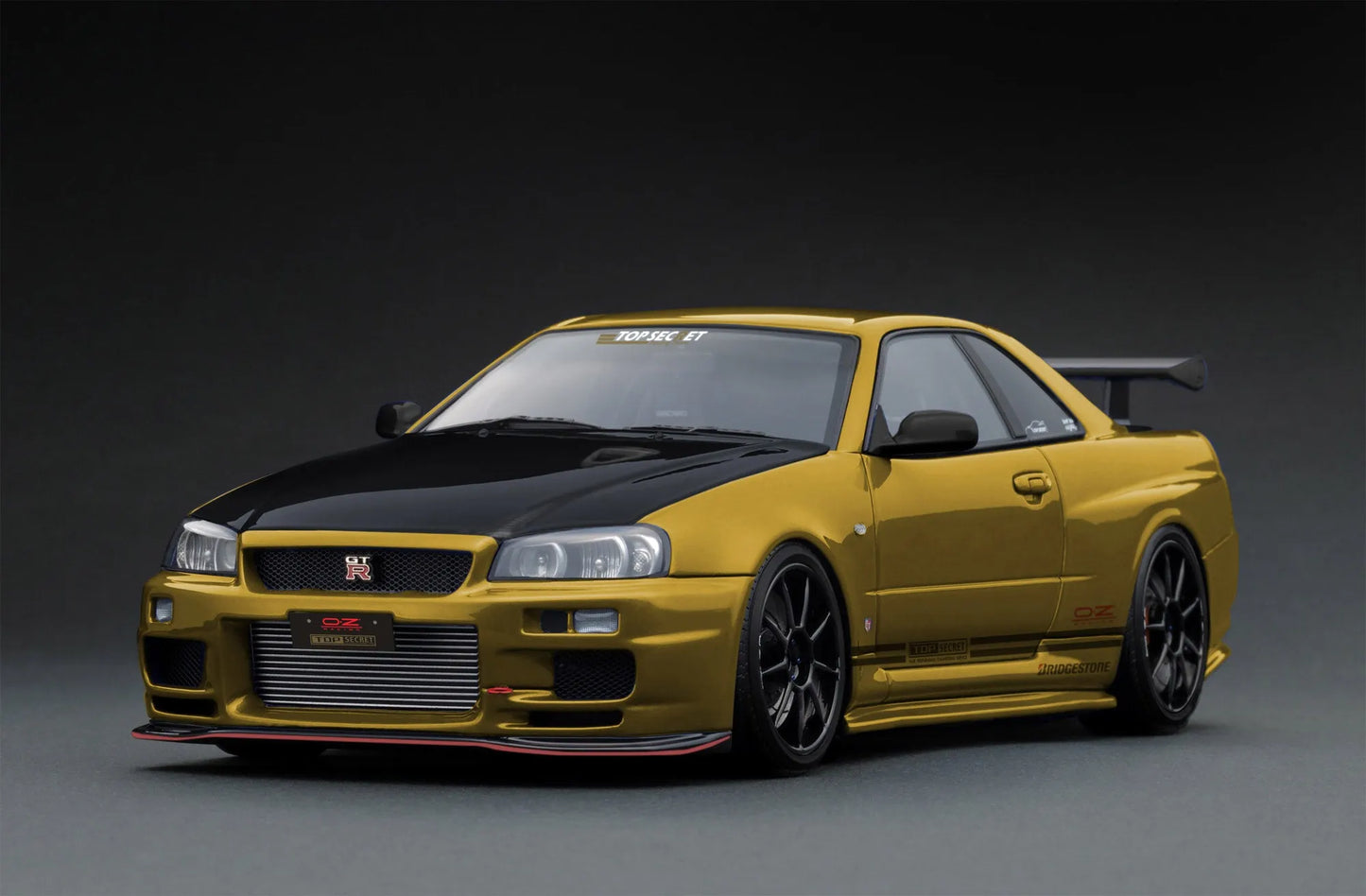 [PRE-SALE Q3/2025] Mô hình xe Ignition Model 1:18 TOP SECRET 34GT-R (BNR34) Gold - IG3640