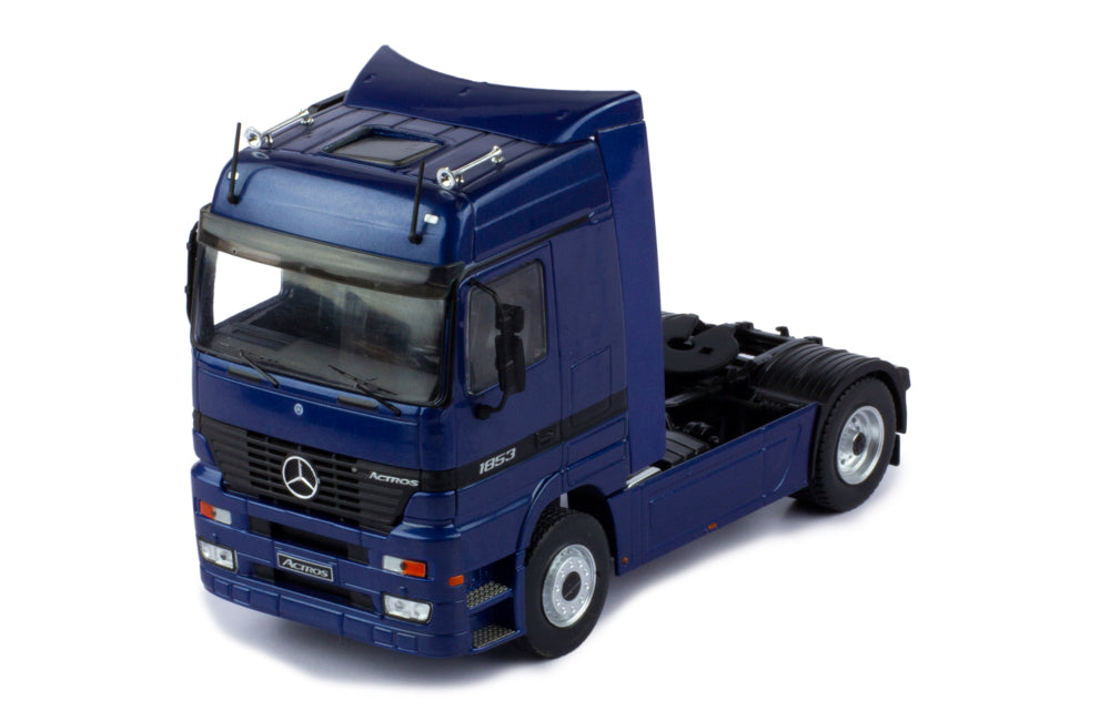 Mô hình xe đầu kéo IXO 1:43 Mercedes-Benz Actros Mp1 1995 Dark Blue Metallic - TR121.22