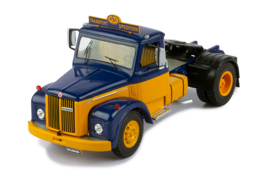 Mô hình xe đầu kéo IXO 1:43 Scania 110 Super 1953 Blue And Yellow - TR122.22