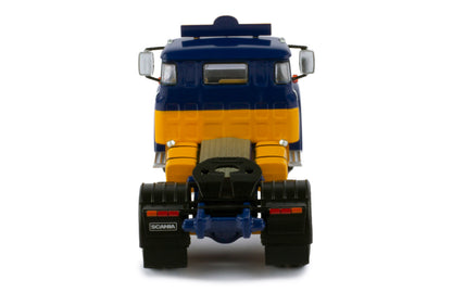Mô hình xe đầu kéo IXO 1:43 Scania 110 Super 1953 Blue And Yellow - TR122.22