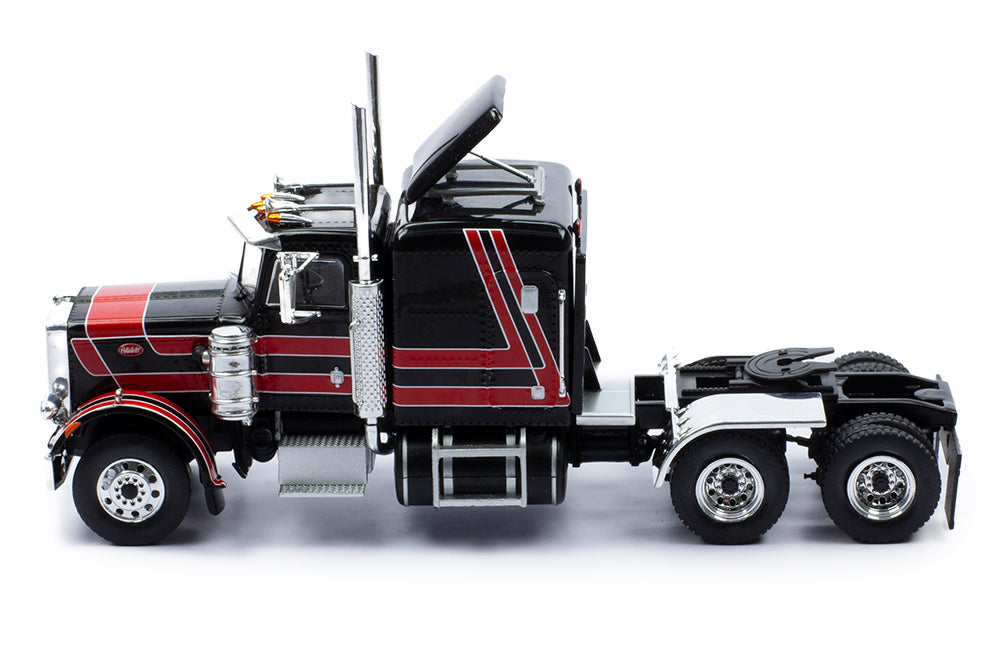 Mô hình xe đầu kéo IXO 1:43 Peterbilt 359 - 1973 Black And Red - TR158.22