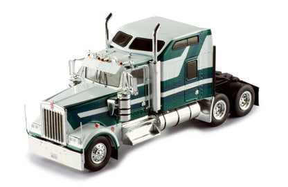 Mô hình xe đầu kéo IXO 1:43 Kenworth W900 1990 White And Green - TR164.22
