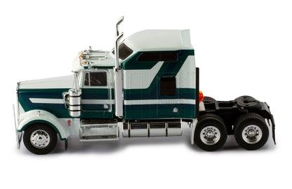 Mô hình xe đầu kéo IXO 1:43 Kenworth W900 1990 White And Green - TR164.22