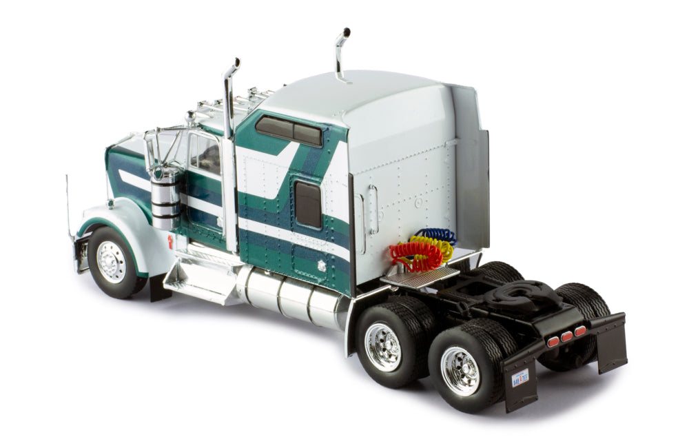 Mô hình xe đầu kéo IXO 1:43 Kenworth W900 1990 White And Green - TR164.22