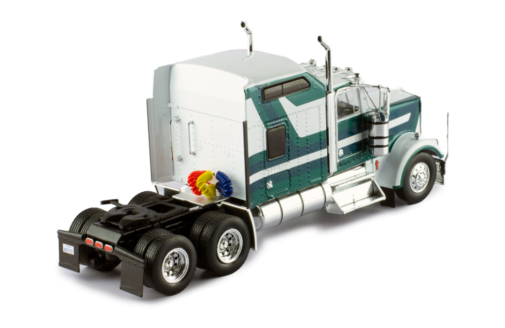 Mô hình xe đầu kéo IXO 1:43 Kenworth W900 1990 White And Green - TR164.22