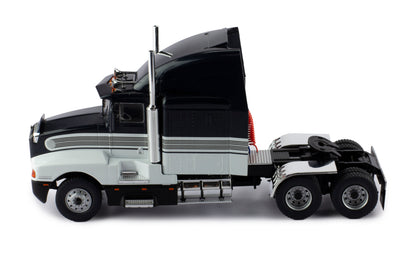 Mô hình xe đầu kéo IXO 1:43 Kenworth T600A 1986 Black And White - TR183.22