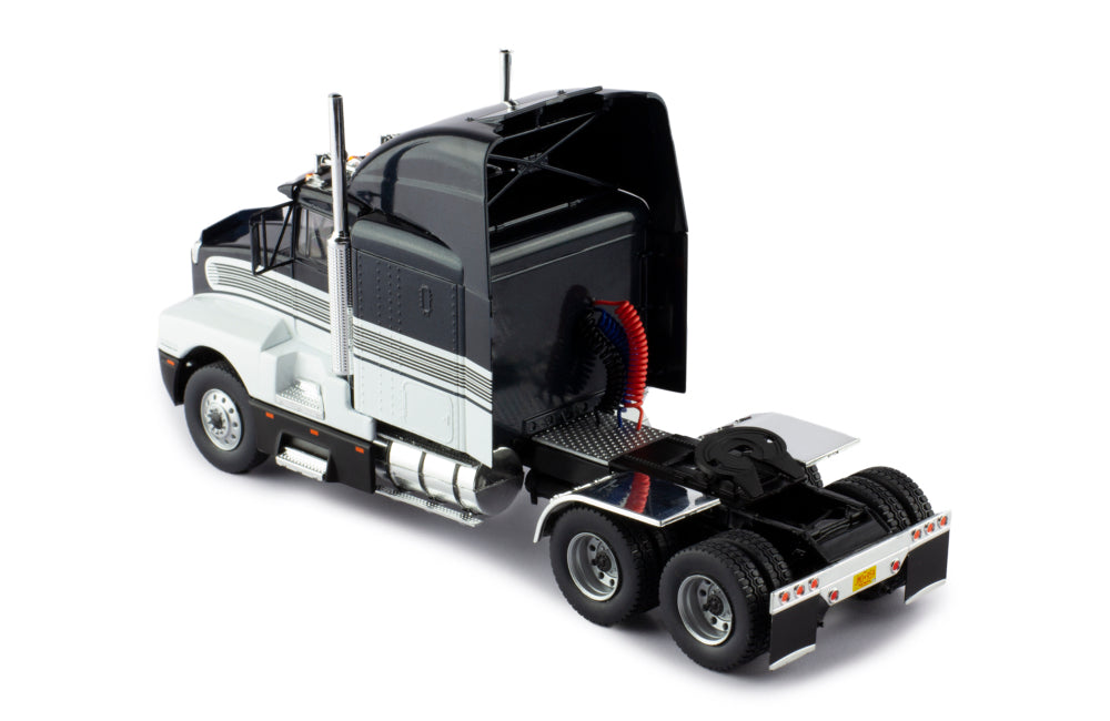 Mô hình xe đầu kéo IXO 1:43 Kenworth T600A 1986 Black And White - TR183.22