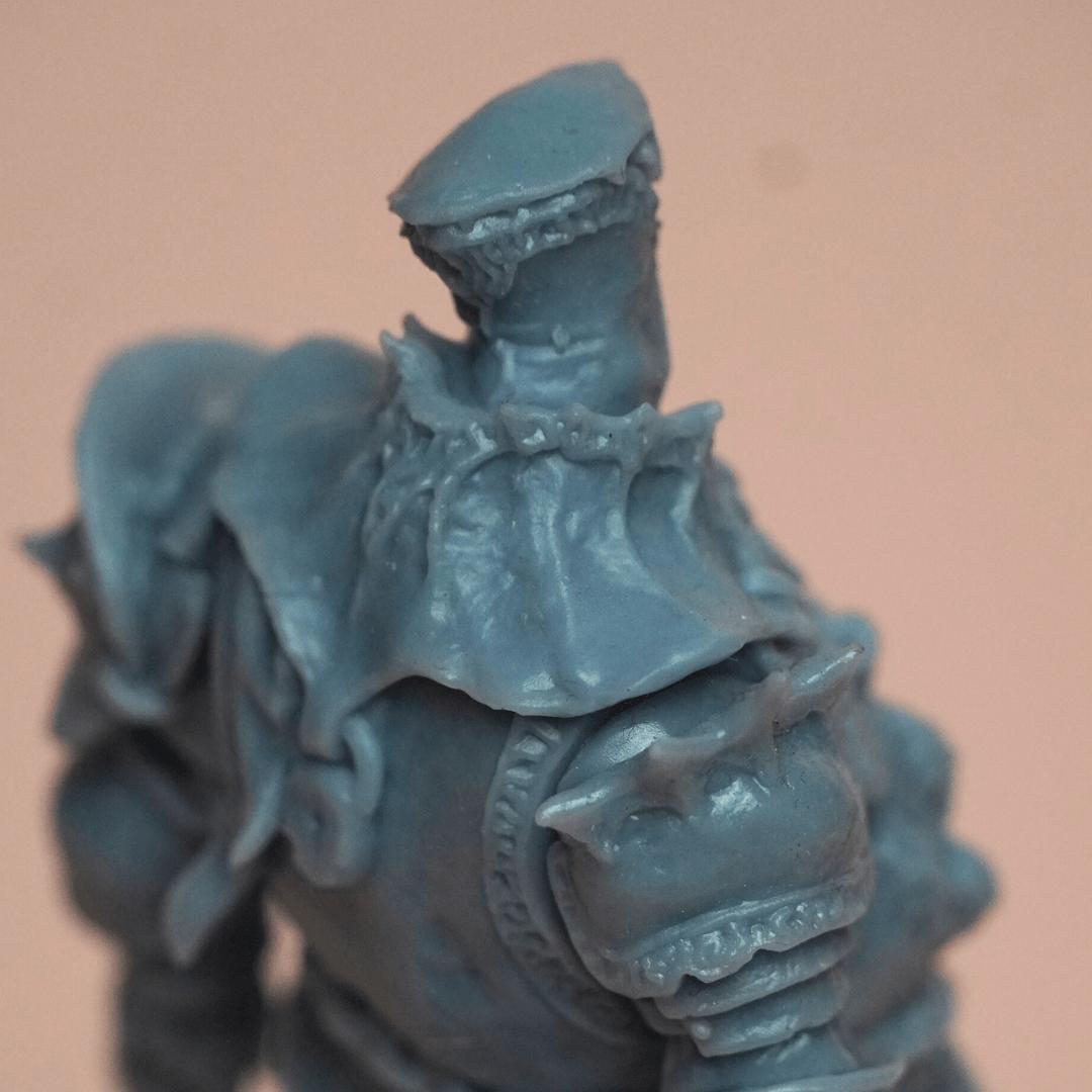 Phôi mô hình Figures Tướng Rìu 10cm nhựa Resin - Mocus Gift & Toys