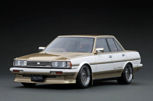 [PRE-SALE Q4/2025] Mô hình xe Ignition Model 1:18 Toyota CRESTA GT TWIN TURBO (GX71) White/Gold - IG3831