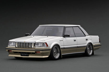 [PRE-SALE Q3/2025] Mô hình xe Ignition Model 1:18 Toyota Crown 2.8 Royal Saloon G (120) Pearl White/Gold - IG3825