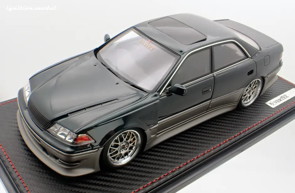 [PRE-SALE Q2/2025] Mô hình xe Ignition Model 1:18 VERTEX JZX100 MARK-II Dark Green Metallic/Gun Metallic - IG3582