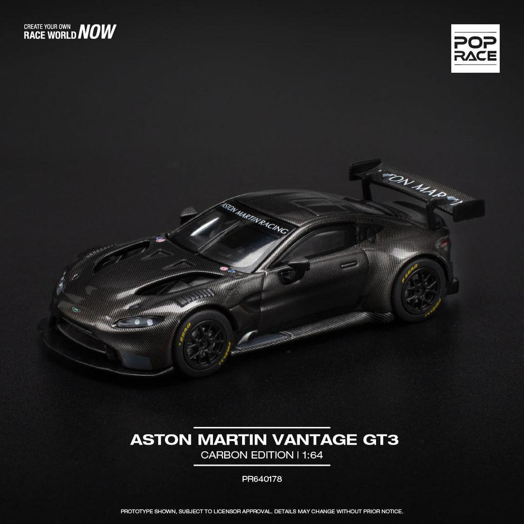 [HÀNG CÓ SẴN] Mô hình xe POPRACE 1:64 ASTON MARTIN VANTAGE GT3 - CARBON EDITION PR640178