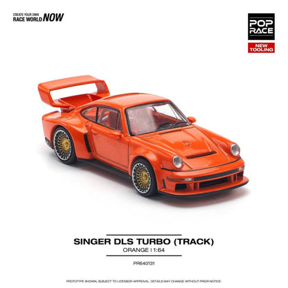 [HÀNG CÓ SẴN] Mô hình xe POPRACE 1:64 SINGER DLS TURBO (TRACK) ORANGE PR640131