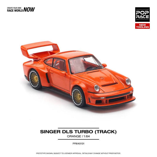 [HÀNG CÓ SẴN] Mô hình xe POPRACE 1:64 SINGER DLS TURBO (TRACK) ORANGE PR640131