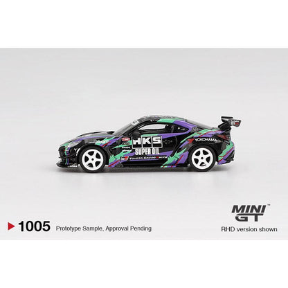 [HÀNG CÓ SẴN] Mocus Mô hình xe Mini GT 1:64 Toyota GR86 HKS TYPE R 2022 Tokyo Auto Salon 1005