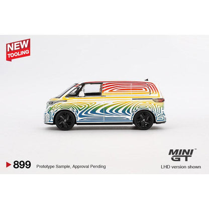 [HÀNG CÓ SẴN] Mocus Mô hình xe Mini GT 1:64 Volkswagen ID. Buzz Prototype "Rainbow" 899
