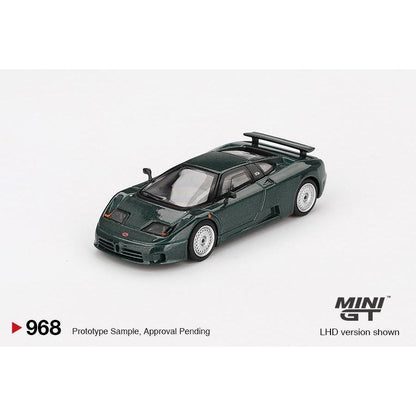 [HÀNG CÓ SẴN] Mocus Mô hình xe Mini GT 1:64 Bugatti EB110 GT Verde Scuro 968