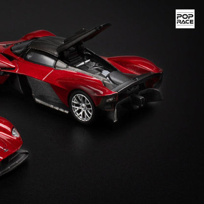 [HÀNG CÓ SẴN] Mô hình xe POPRACE 1:64 ASTON MARTIN VALKYRIE - SUPERNOVA RED PR640152