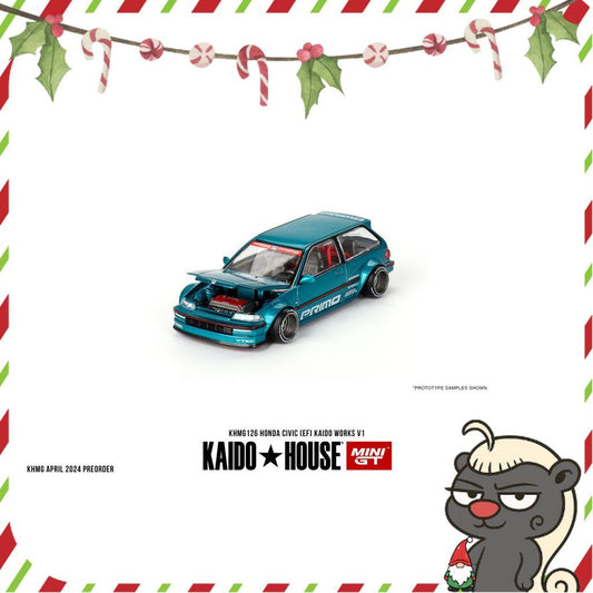 [HÀNG CÓ SẴN] Mô hình xe KAIDO HOUSE 1:64 HONDA CIVIC (EF) KAIDO WORKS V1 KHMG126