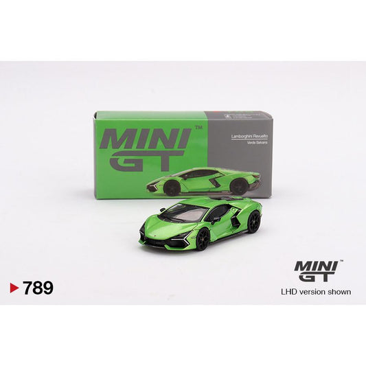 [HÀNG CÓ SẴN] Mô hình xe Mini GT 1:64 Lamborghini Revuelto Verde Selvans MGT00789