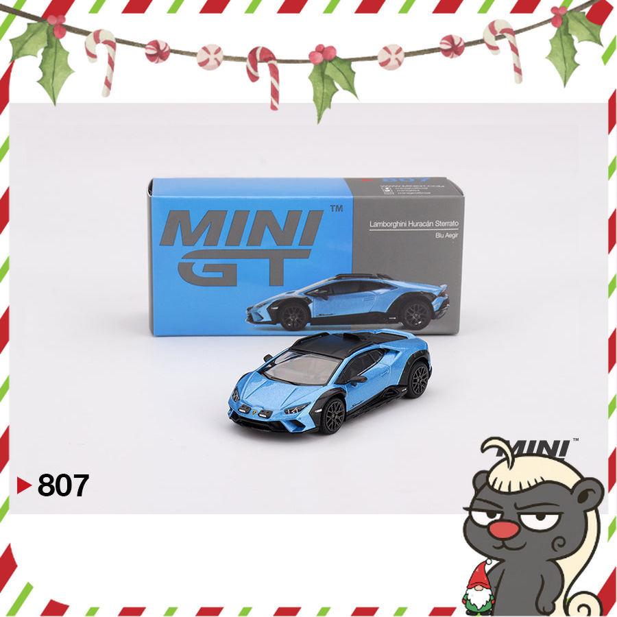 [HÀNG CÓ SẴN] Mocus Mô hình xe Mini GT 1:64 Lamborghini Huracán Sterrato Blu Aegir 807