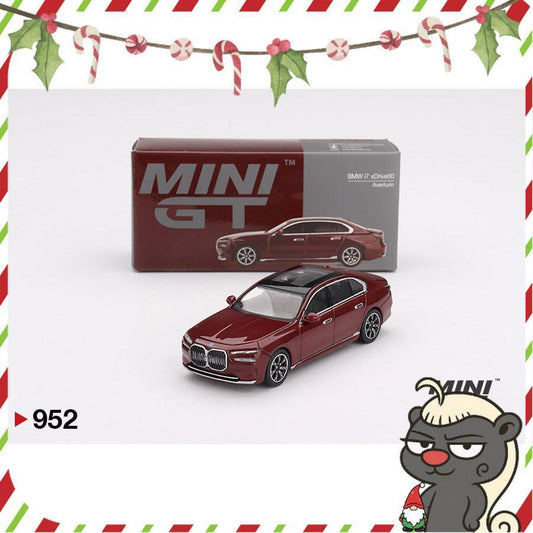 [HÀNG CÓ SẴN] Mocus Mô hình xe Mini GT 1:64 BMW i7 xDrive60 Aventurin 952