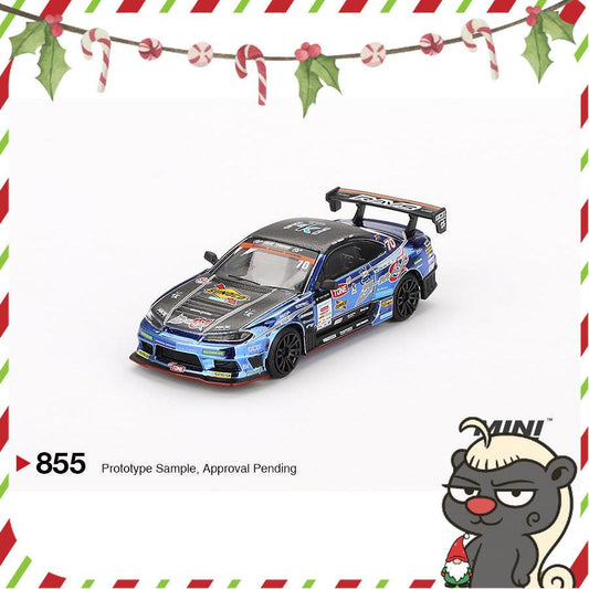 [HÀNG CÓ SẴN] Mocus Mô hình xe Mini GT 1:64 Nissan Silvia (S15) D-MAX #70 D-MAX Racing 2023 D1 Grand Prix 855