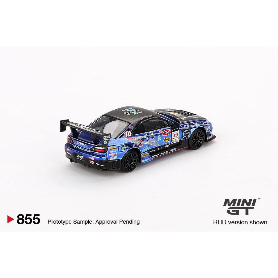 [HÀNG CÓ SẴN] Mocus Mô hình xe Mini GT 1:64 Nissan Silvia (S15) D-MAX #70 D-MAX Racing 2023 D1 Grand Prix 855