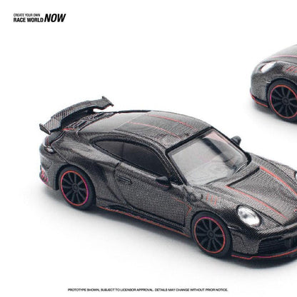 [HÀNG CÓ SẴN] Mô hình xe POPRACE 1:64 STINGER 992 CARBON EDITION RED LINE PR640192