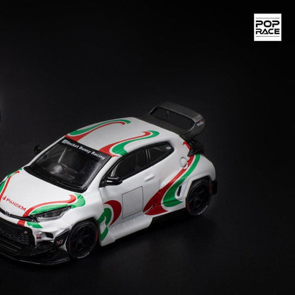 [HÀNG CÓ SẴN] Mô hình xe POPRACE 1:64 PANDEM GR YARIS - RALLY LIVERY PR640136