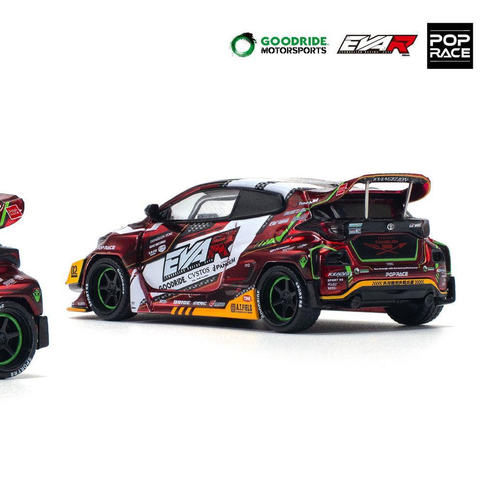 [HÀNG CÓ SẴN] Mô hình xe POPRACE 1:64 EVA RT PRODUCTION MODEL-02 GOODRIDE GR YARIS PR640126