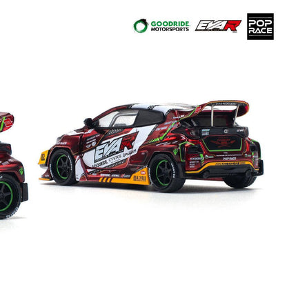 [HÀNG CÓ SẴN] Mô hình xe POPRACE 1:64 EVA RT PRODUCTION MODEL-02 GOODRIDE GR YARIS PR640126