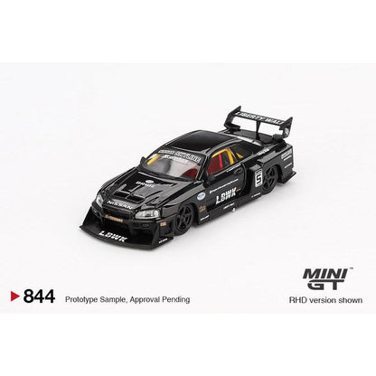 [HÀNG CÓ SẴN] Mocus Mô hình xe Mini GT 1:64 Nissan LB-ER34 Super Silhouette SKYLINE Black 844
