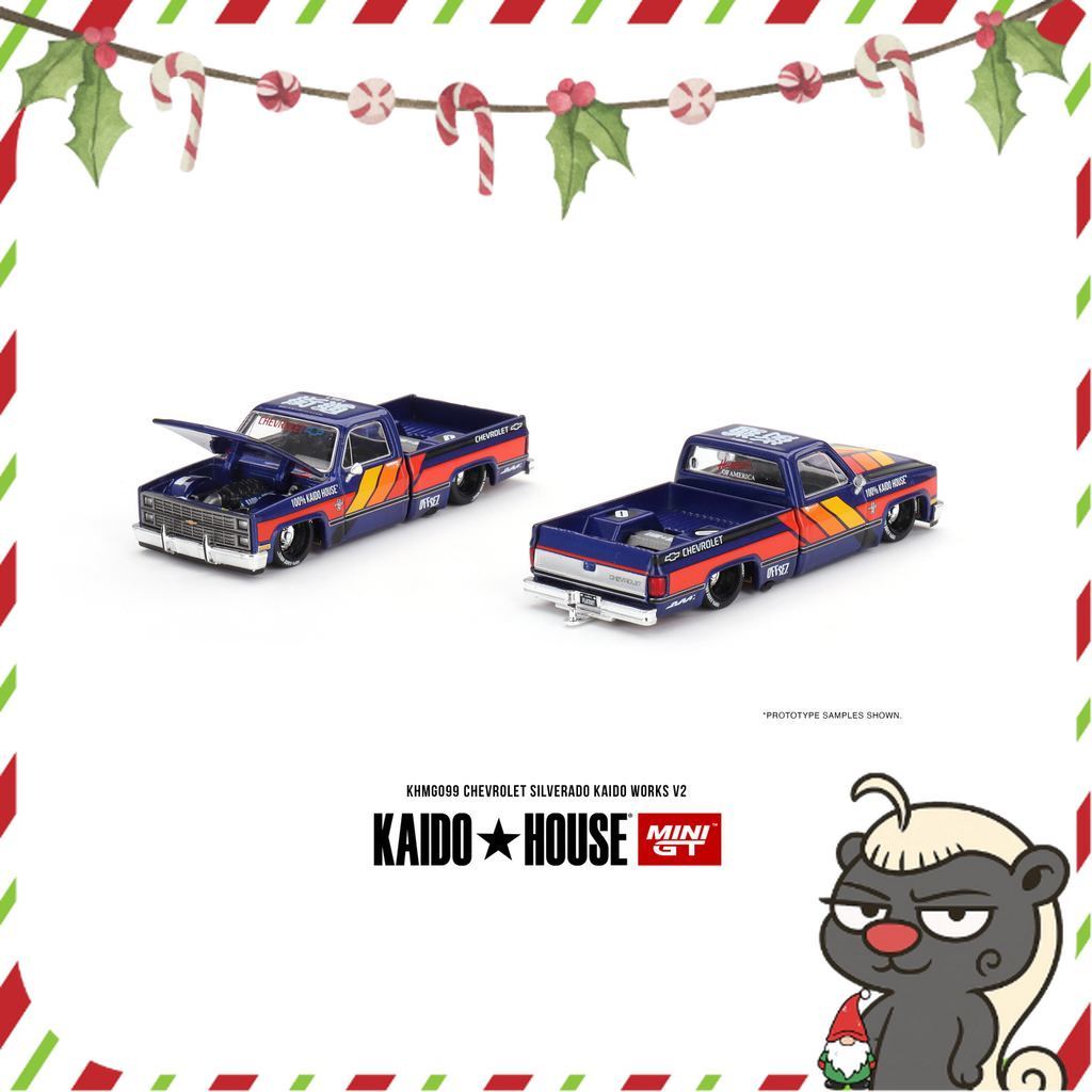 [HÀNG CÓ SẴN] Mô hình xe KAIDO HOUSE 1:64 Chervolet Silverado Kaido Works v2 KHMG099