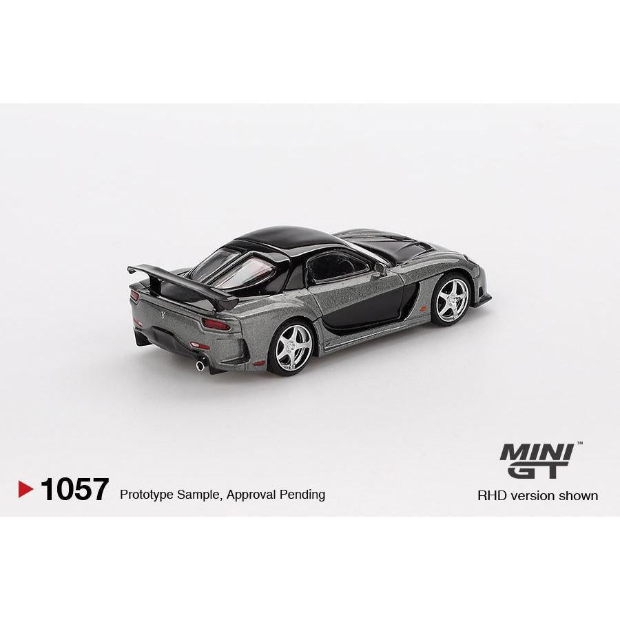 [HÀNG CÓ SẴN] Mocus Mô hình xe Mini GT 1:64 Mazda RX-7 VeilSide Fortune Grey 1057