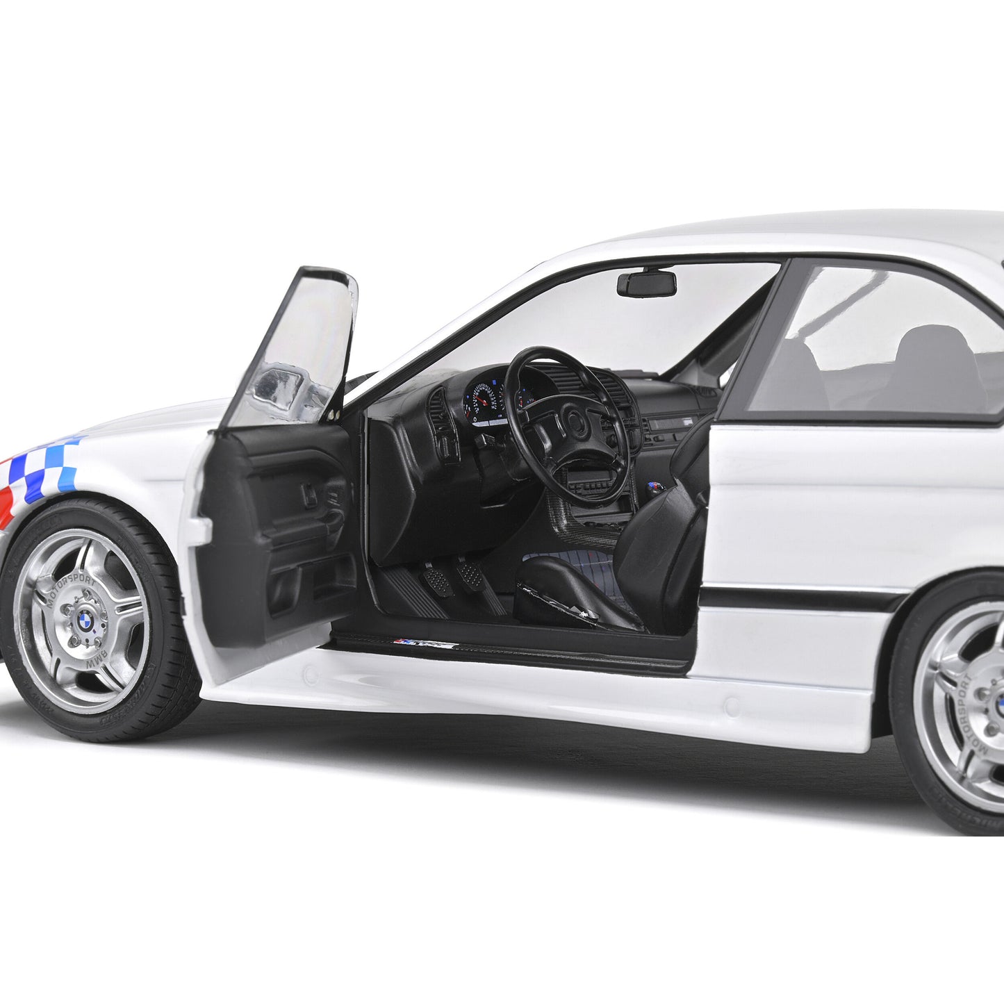 Mô hình xe Solido 1/18 BMW E36 M3 Coupé lightweight – AlpinWeiss – 1995