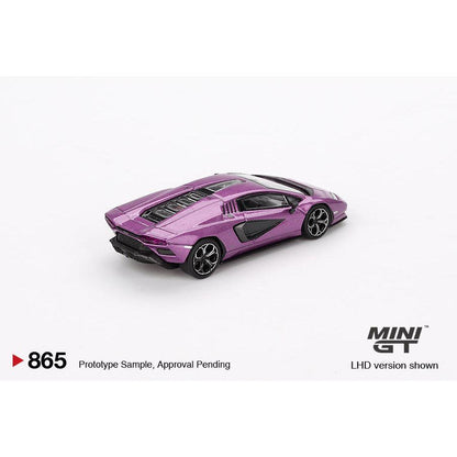 [HÀNG CÓ SẴN] Mocus Mô hình xe Mini GT 1:64 Lamborghini Countach LPI 800-4 Viola 30th 865