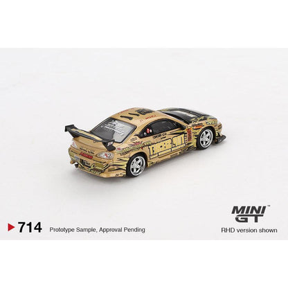 [HÀNG CÓ SẴN] Mocus Mô hình xe Mini GT 1:64 Nissan Silvia (S15) Top Secret D1GP 714
