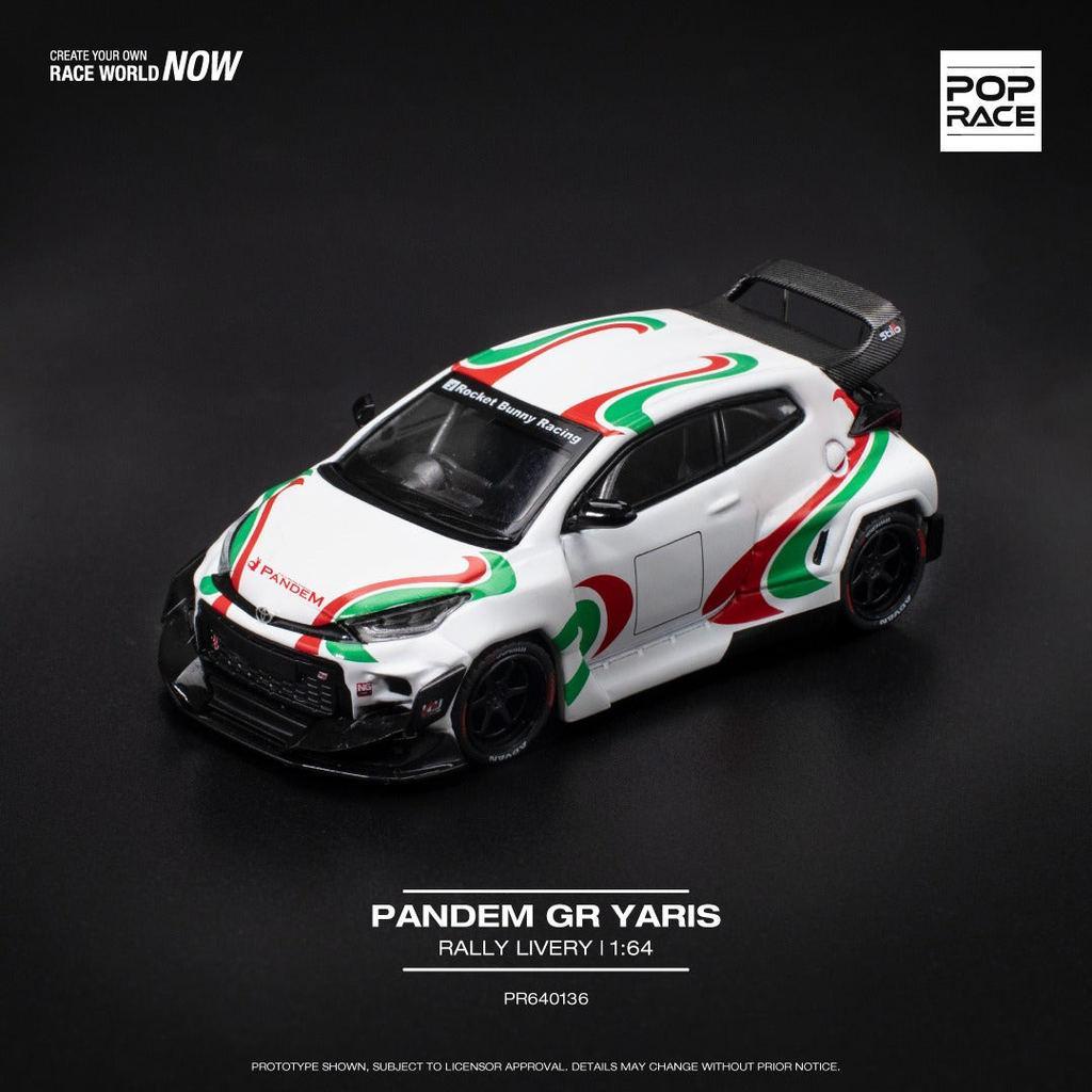 [HÀNG CÓ SẴN] Mô hình xe POPRACE 1:64 PANDEM GR YARIS - RALLY LIVERY PR640136