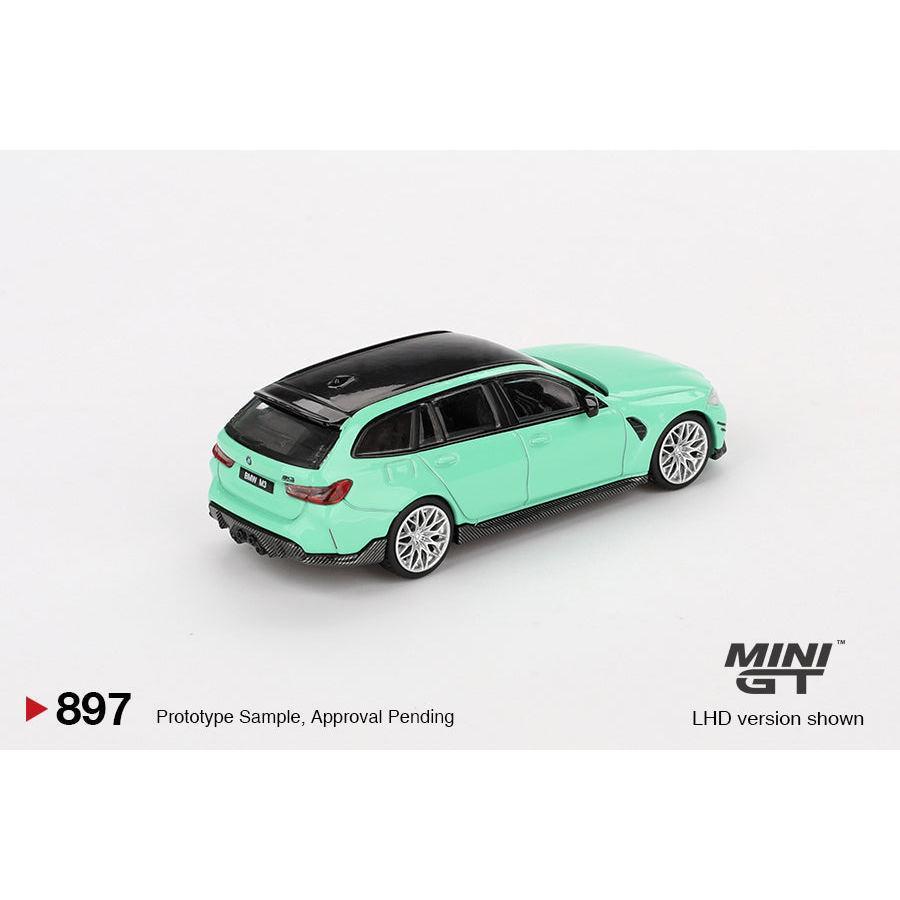 [HÀNG CÓ SẴN] Mocus Mô hình xe Mini GT 1:64 BMW M3 M Performance Touring Mint Green 897