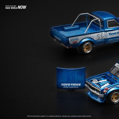 [HÀNG CÓ SẴN] Mô hình xe POPRACE 1:64 PANDEM DATSUN 620 BLUE PR640217