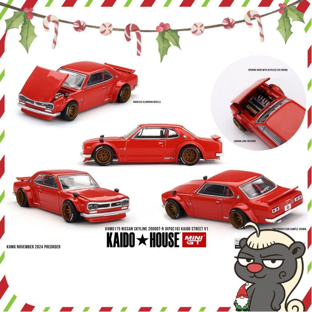 [HÀNG CÓ SẴN] Mô hình xe KAIDO HOUSE 1:64 Nissan Skyline 2000GT-R (KPGC10) Kaido Street V1 KHMG175