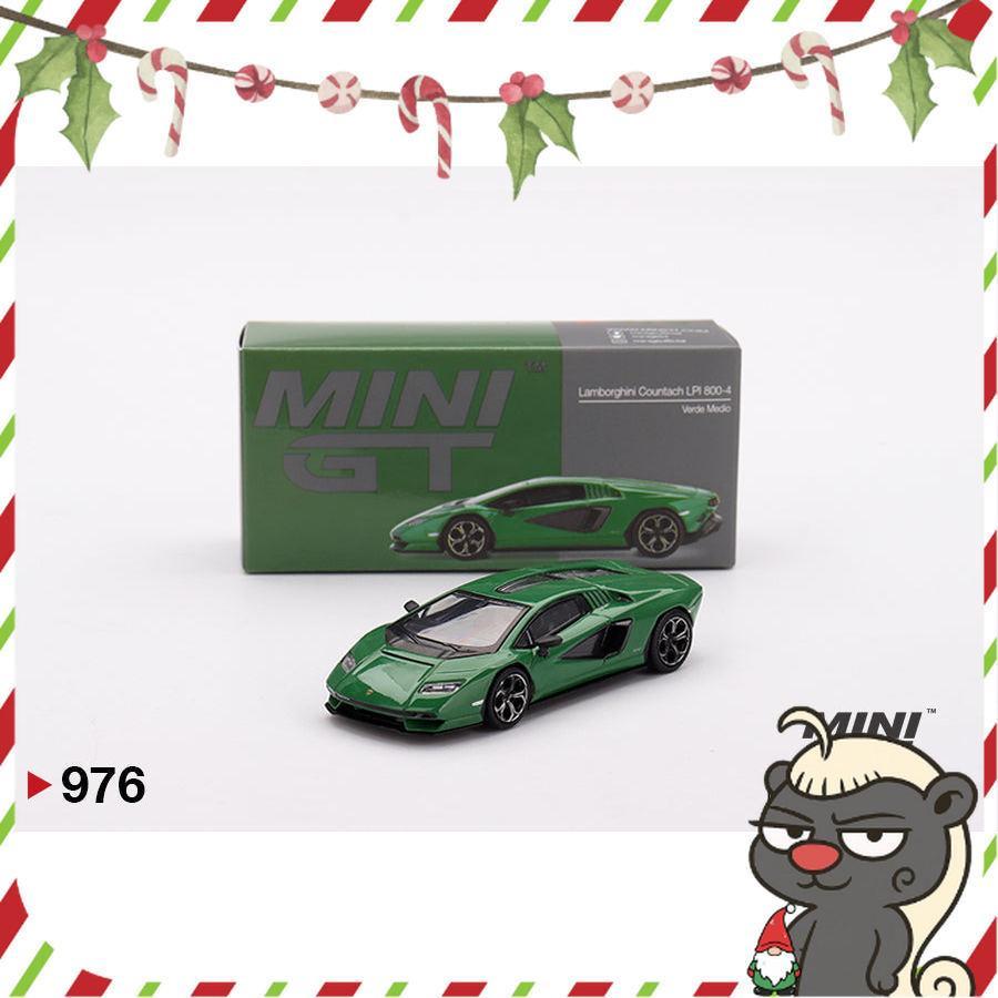 [HÀNG CÓ SẴN] Mocus Mô hình xe Mini GT 1:64 Lamborghini Countach LPI 800-4 Verde Medio 976
