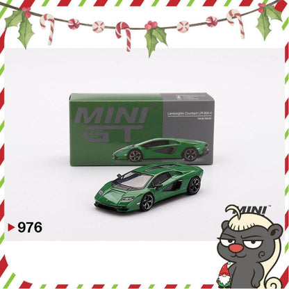 [HÀNG CÓ SẴN] Mocus Mô hình xe Mini GT 1:64 Lamborghini Countach LPI 800-4 Verde Medio 976