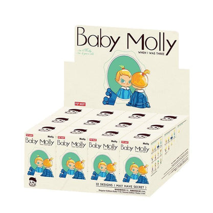 POP MART Baby Molly When I was Three! Series Figures Blind Box Action Toys Figure Birthday Gift