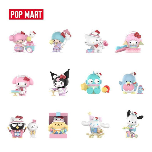 POP MART Sanrio characters Hello Kitty 50th Anniversary Series Figures Blind Box Action Toys Figure Birthday Gift Kid Toy(whole set)