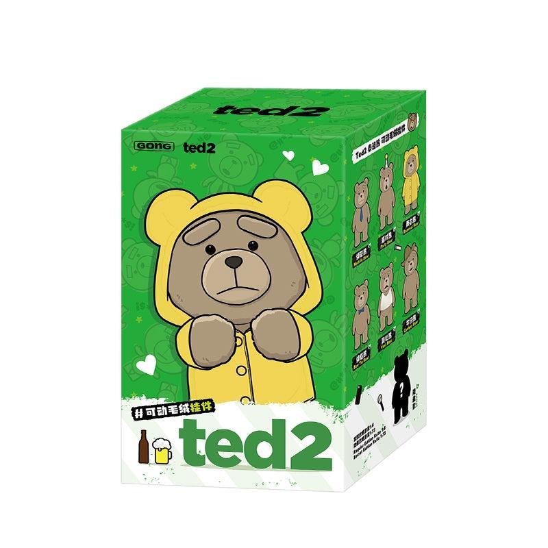 POP MART Ted2 Teddy Bear Action Plush Pendant Blind Box
