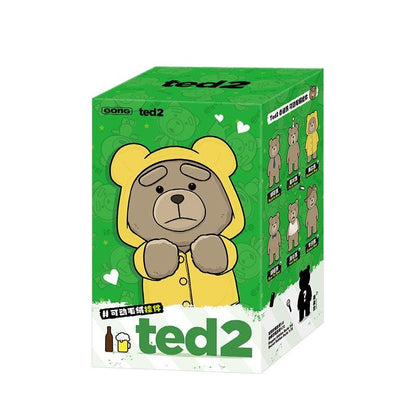 POP MART Ted2 Teddy Bear Action Plush Pendant Blind Box