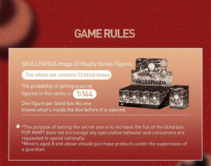 Pop MART SKULLPANDA Hình Ảnh Của Thực Tế Series Nhân Vật Hộp Mù Đồ Chơi Hành Động Hình Quà Tặng Sinh Nhật Đồ Chơi Trẻ Em