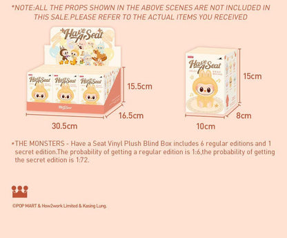 POP MART THE MONSTERS - Have a Seat Vinyl Plush Blind Box Action Toys Figure Birthday Gift Kid Toy